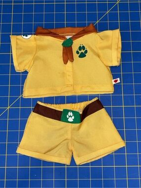 Build-A-Bear Great Wolf Lodge Yellow Scout Outfit